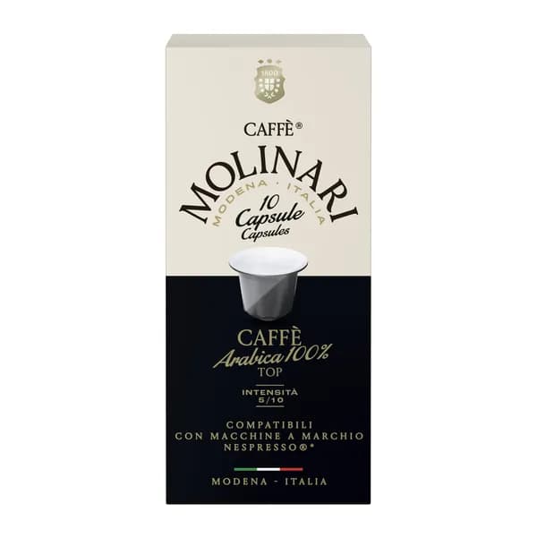 Кофе Caffe Molinari в капсулах "ARABICA 100%" Молинари "100% Арабика" (10 шт)
