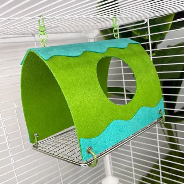 Подвесной треугольный домик для птиц, летнее гнездо для попугаев