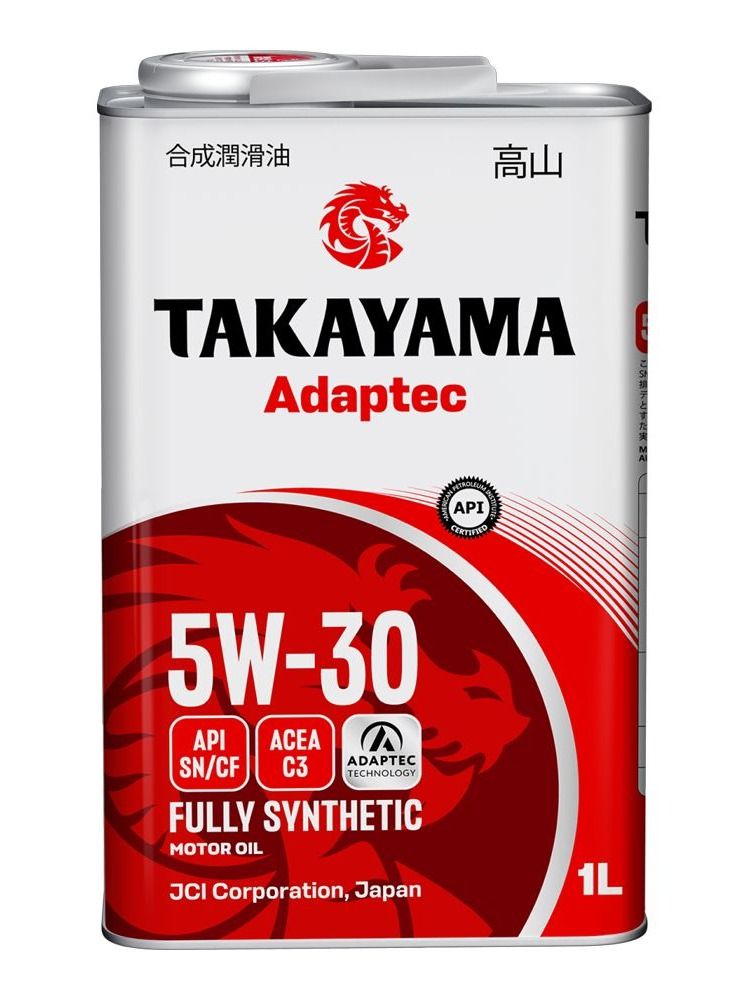 TAKAYAMA Adaptec SAE 5W30 C3 SN/CF 5W-30 Масло моторное, Синтетическое, 1 л