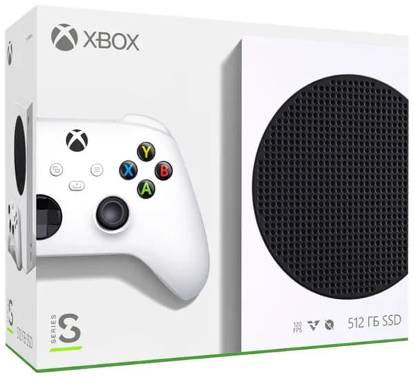 Игровая приставка Microsoft Xbox Series S 512 ГБ SSD, без игр, белый/черный