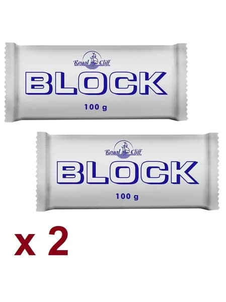 Шоколадная плитка кондитерская Royal Cliff "BLOCK" 100г*2уп