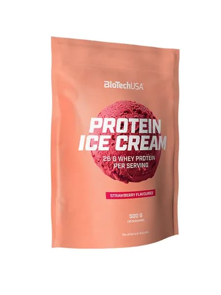 Протеиновое мороженное (смесь) BioTechUSA Протеин Айс Крим / Protein ice Cream 500 г клубника