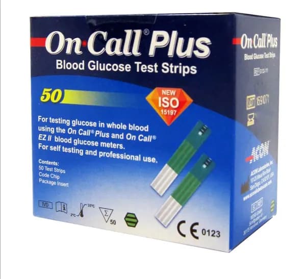 Тест-полоски Он Call Plus Blood Glucose Test Strips, REF G133-111