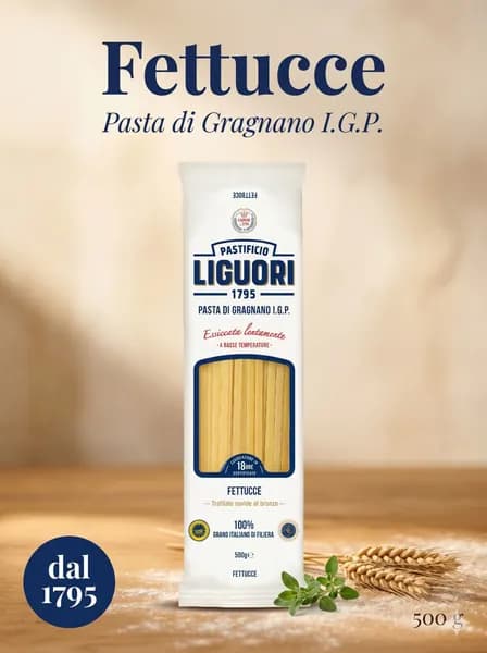 Макароны Liguori Fettucce паста из твердых сортов пшеницы Pasta di Gragnano I.G.P.