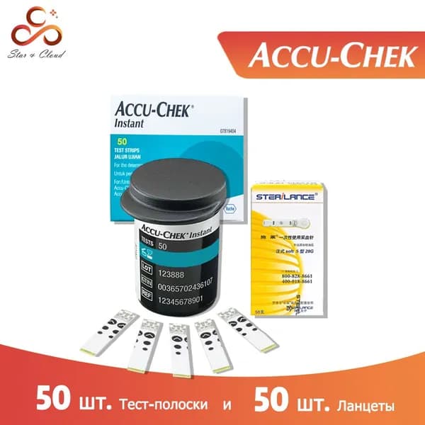 Accu-Chek Тест-полоски 50 шт.+Ланцеты 50 шт.
