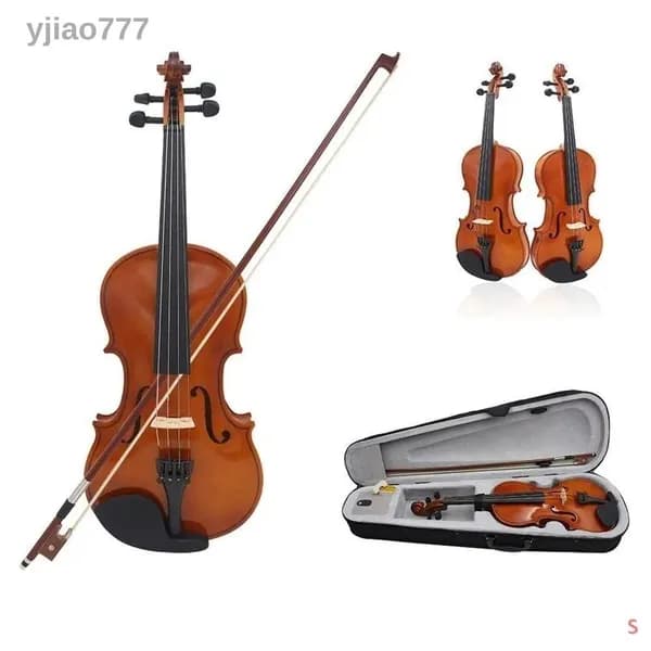 Скрипка акустическая 4/4, липа, натуральный цвет
