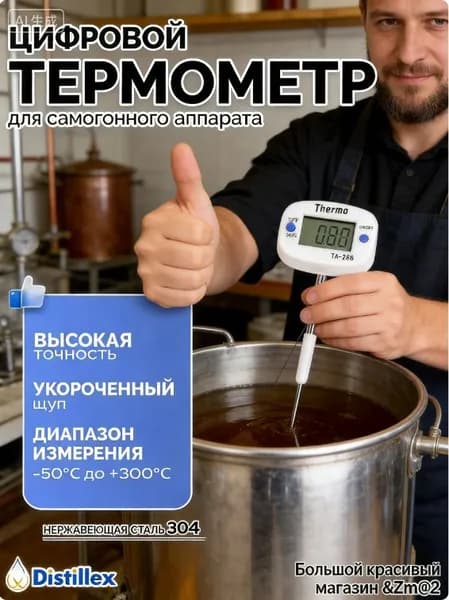 Кулинарный термометр цифровой, щуп 4 см