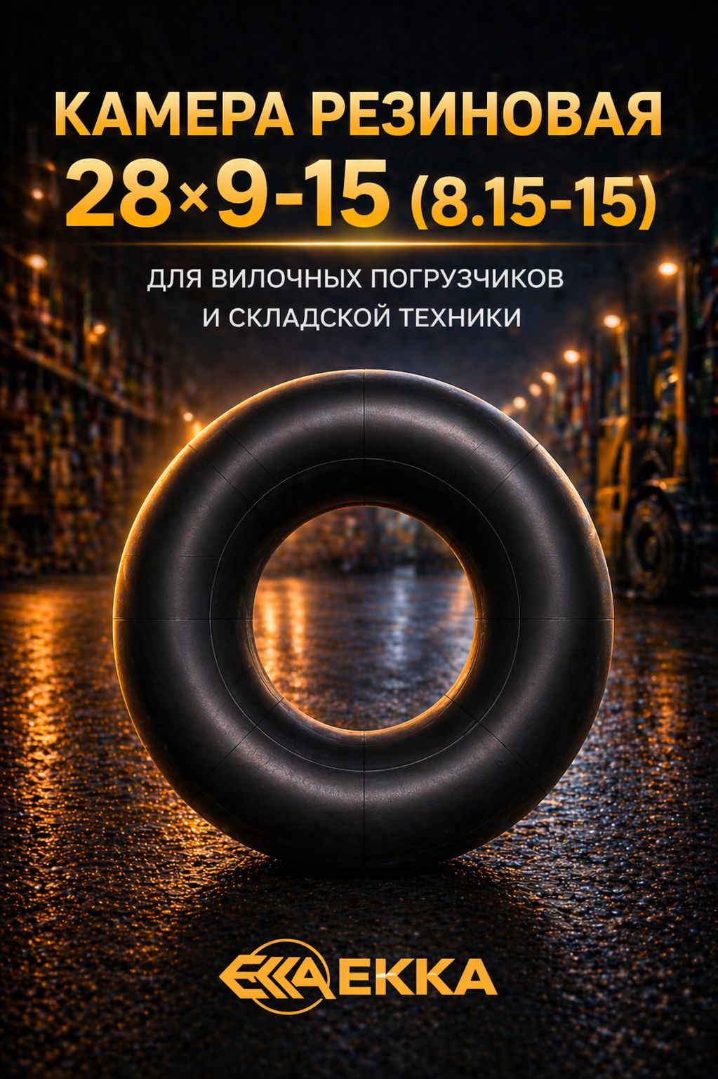 Камера для шины 28*9-15 (8.15-15) на вилочный погрузчик