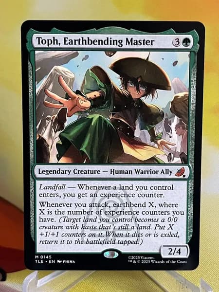 Магия сбора прокси-карт Высококачественные нефольговые карты Toph, Earthbending Master #145