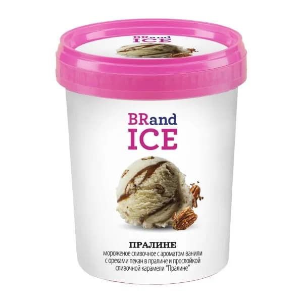 Мороженое сливочное Пралине Brandice 10% 500г
