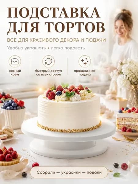 Тортовница для десертов 28 см