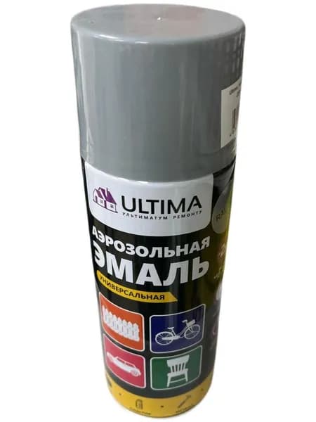 ULTIMA Аэрозольная краска, Глянцевое покрытие, серый