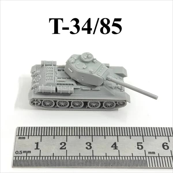 Миниатюрная модель танка в масштабе 1:144, напечатанная на 3D-принтере, из смолы, советские основные боевые танки Второй мировой войны T34/KV1 /IS2/T26, Россия Т72/Т80/Т90