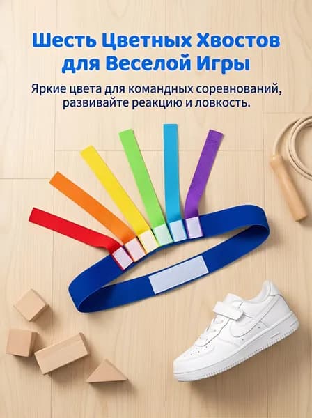 Детский пояс для игры Хватай хвост с 6 хвостами, для сенсорного развития на улице