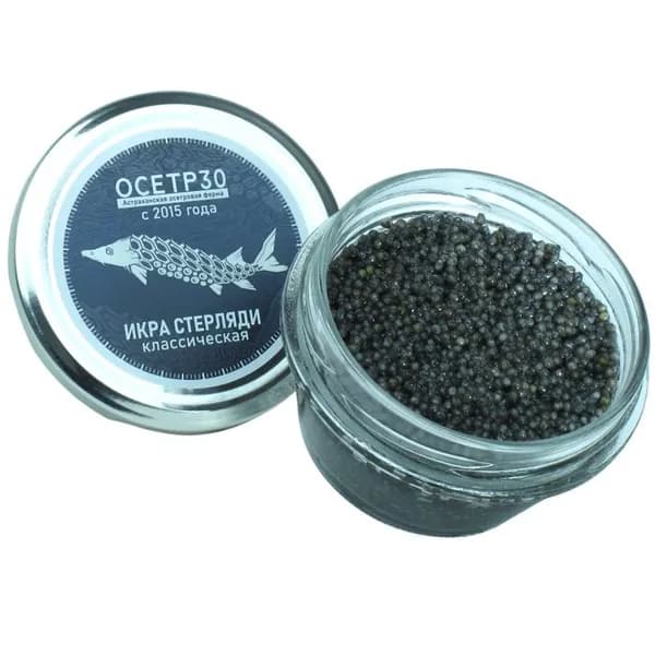 Черная икра стерляди, 100 г