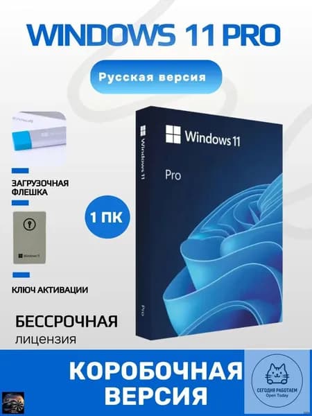 Windows 11 PRO box (коробочная версия) USB-флешка