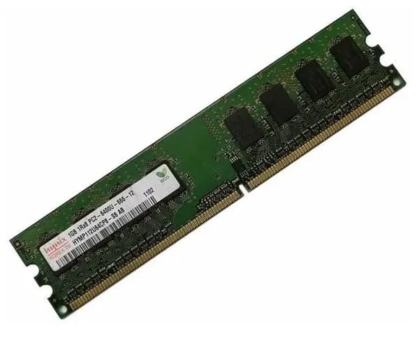Hynix Оперативная память для компьютера DDR2 PC6400 800Mhz DDR2, 800 МГц, 1 x 1 ГБ (Модель HYMP112U64CP8-S6)