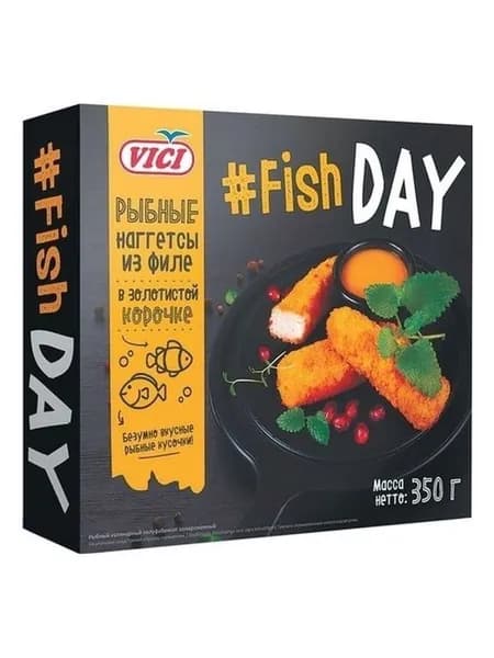 Наггетсы рыбные Vici Fish Day из филе в панировке замороженные 350 г