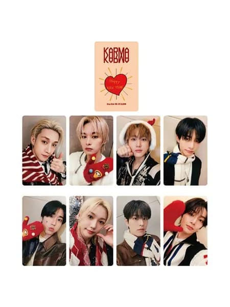 StrayKids Karma в Шанхае карточки / 8 шт полный комплект коллекционные карты / Stray Kids лимитированная серия
