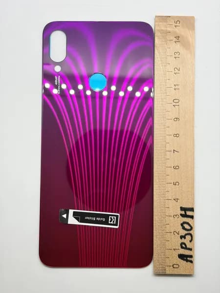 Задняя крышка для Xiaomi Redmi Note 7 (M1901F7G) Туманный красный Nebula Red Стекло
