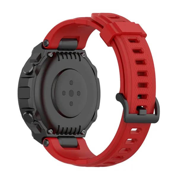 Силиконовый ремешок для часов Amazfit T-Rex и T-Rex Pro, красный