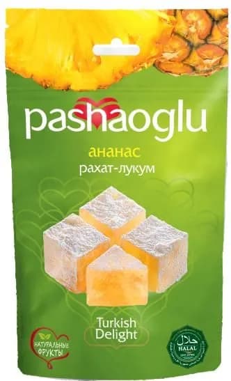 Рахат-Лукум Pashaoglu с ананасом, 150 гр