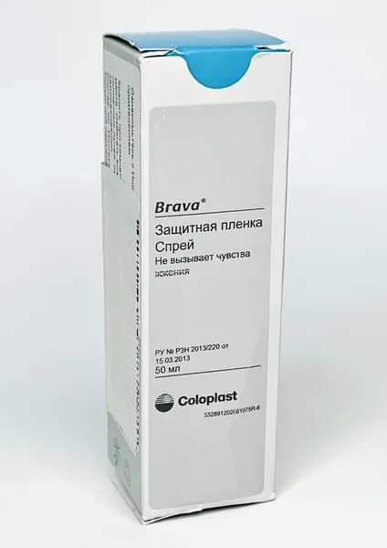 120205 Спрей Coloplast Brava для ухода за кожей защитная пленка во флаконе 50 мл, Внимание, товар с уценкой!