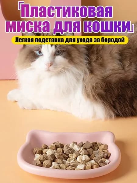 Пластиковая миска для кошек