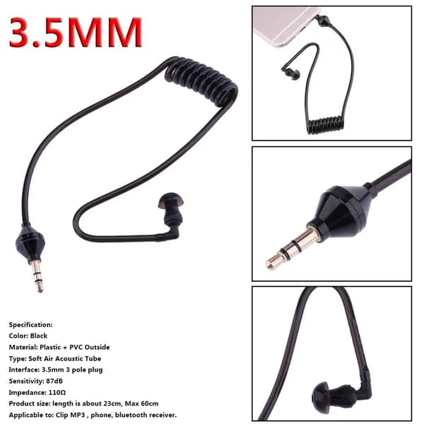 Наушники проводные 4-е поколение, Bluetooth, 3.5 мм, черный