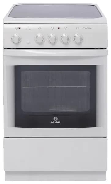 Плита электрическая De Luxe 506004.04эс белый (стеклокерамика)