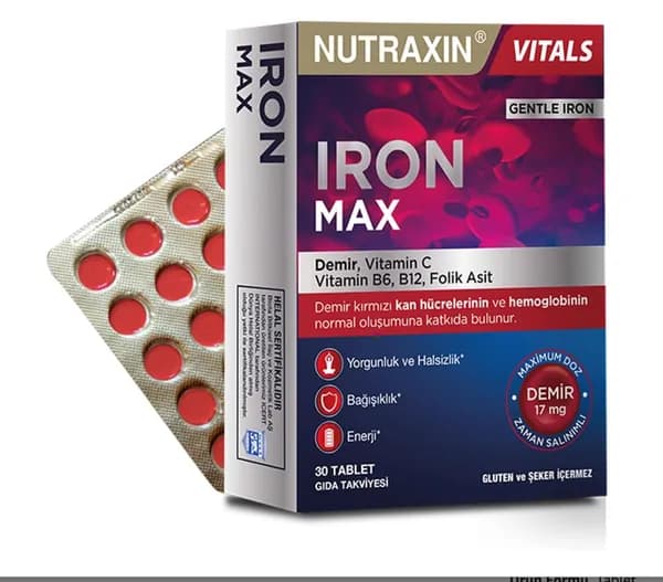 Nutraxin Iron Max 17 мг 30 таблеток