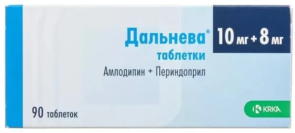 Дальнева, таблетки 10 мг+8 мг, 90 шт.