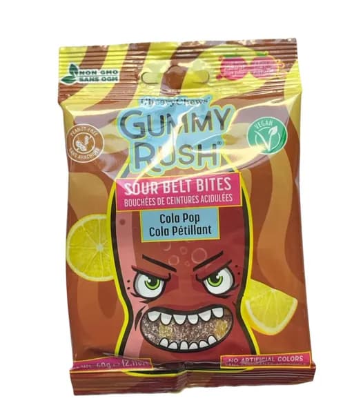 Жев.мармелад Кислые язычки Cola Pop 60 гр / Gummy Rush