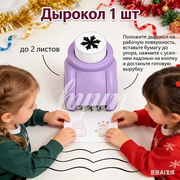 Дырокол 1 шт., до 12 листов