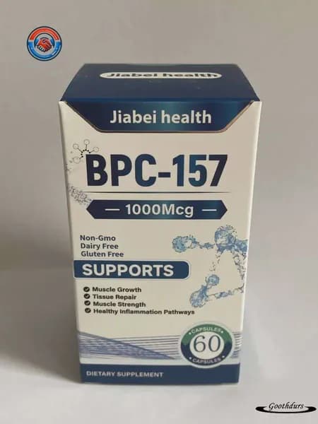 Пептид BPC-157 Jiabei Health 60 капсул, поддержка суставов, связок, желудка и печени, восстановление после травм, без инъекций