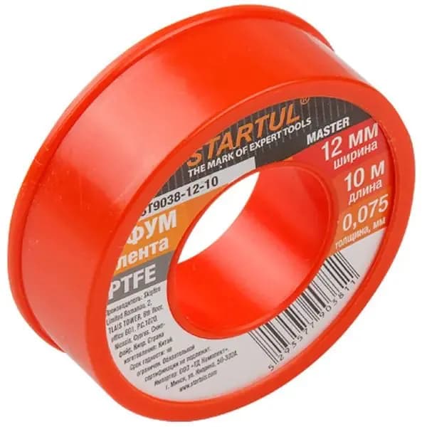 Фум-лента PTFE 12ммх10м STARTUL MASTER ST9038-12-10