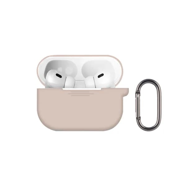Чехол AirPods Pro 3 силиконовый/ кейс для наушников Pink Sand розовый/ противоударный
