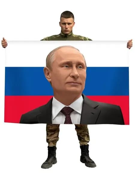 Флаг путин - Флаг с путиным