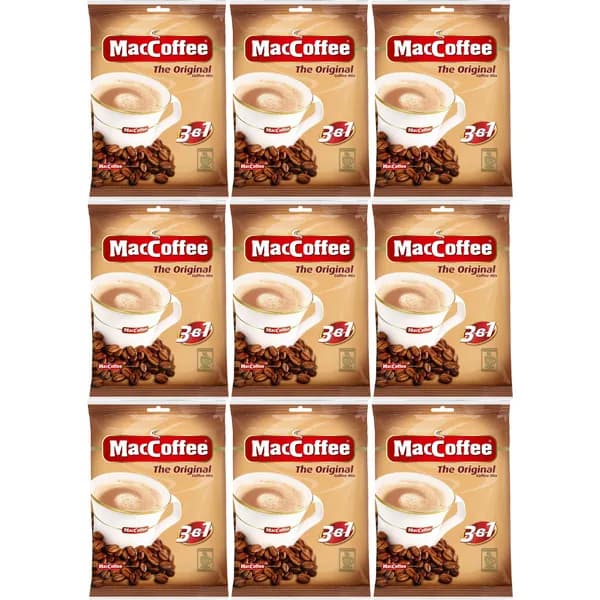 Кофейный напиток MacCoffee 3 в 1 растворимый 20 г х 10 шт, набор: 9 штук