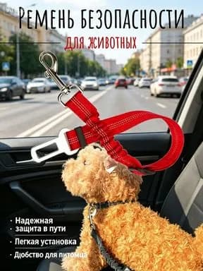 Амортизационный автомобильный ремень безопасности для питомцев, быстросъемный карабин, универсальный разъем под авто сиденье, защищает животное при поездках
