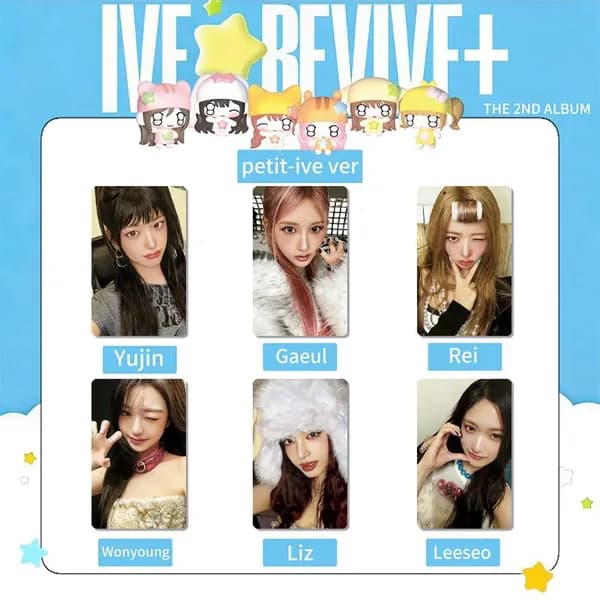 Карточки IVE альбом картыk-pop карточки коллекционные Фотокарточки 54 * 86 мм 5 шт