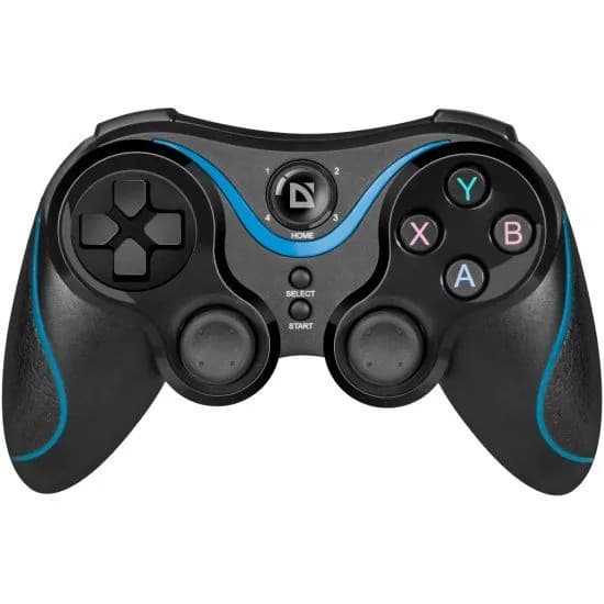 Геймпад Defender Blaster,USB, Bluetooth, черный, синий (64283DF)