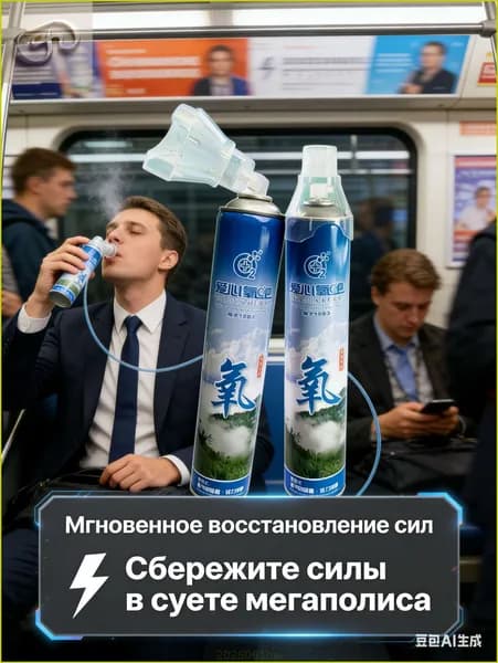 Умный кислородный баллончик, 2 шт, портативный источник чистого кислорода для дыхания, спорт, путешествия и отдых