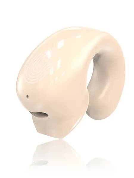 Наушники беспроводные с микрофоном, Bluetooth, USB Type-C, кремовый