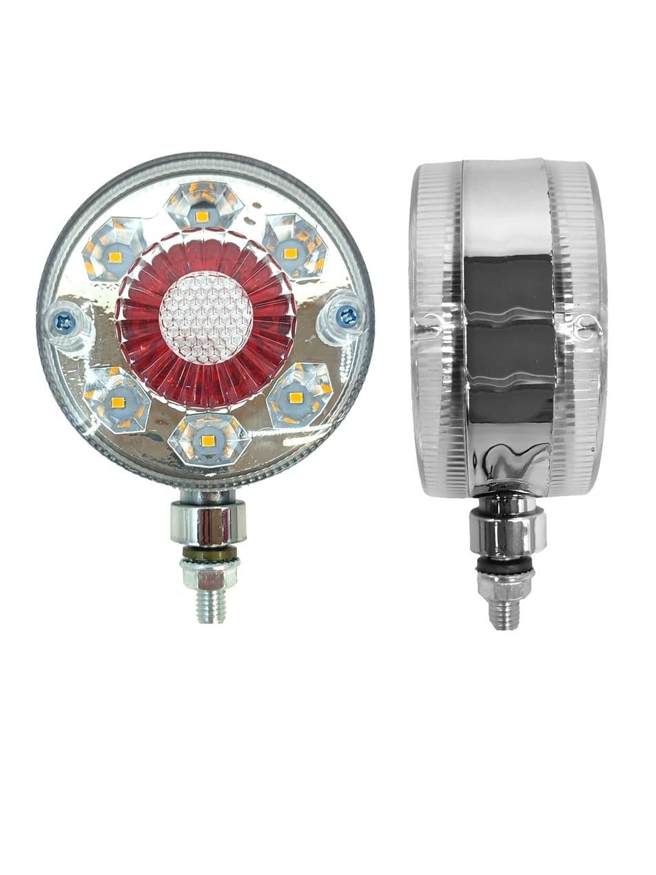Фонарь габаритный (рог) D 80мм H 45мм Двойной 12-24V