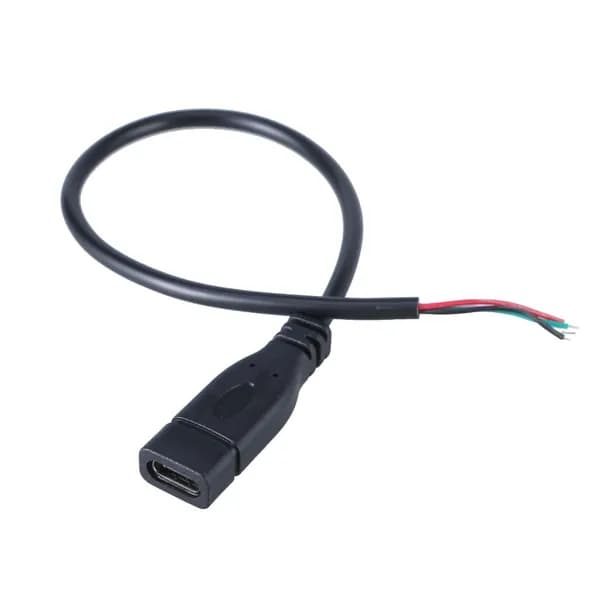 Кабельные разъемы USB C Соединяются с 4-контактным разъемом для подключения удлинителя питания и передачи данных