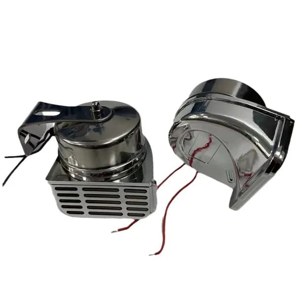 Сильный Автомобильный Гудок из нержавеющей Стали 12V 24V Двухтональный Громкий Звук 120dB