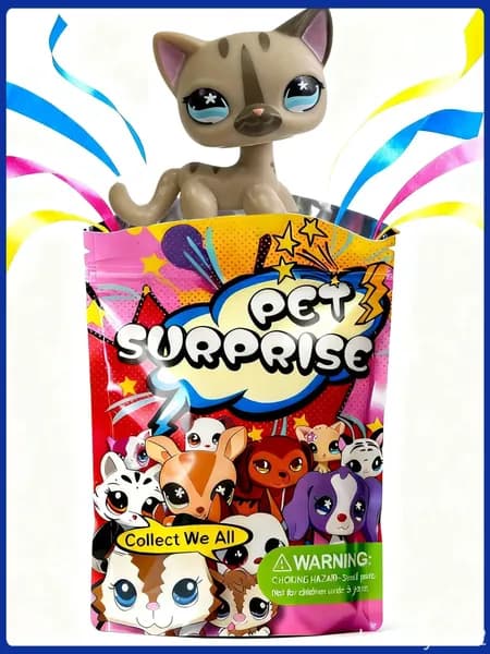 новая модельPet Shop #468,лпс игрушки,Короткошерстная кошка,подарок для девочки(С упаковочным пакетом)
