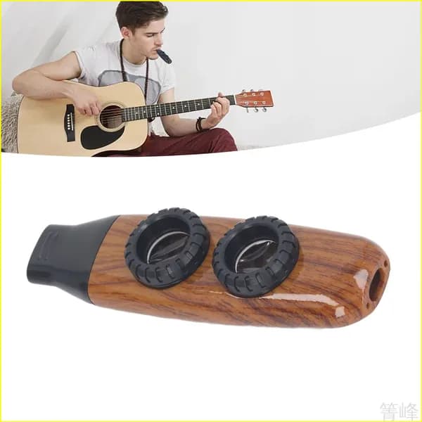 Флейта Казу / Музыкальный инструмент духовой KAZOO / Флейта серебристая