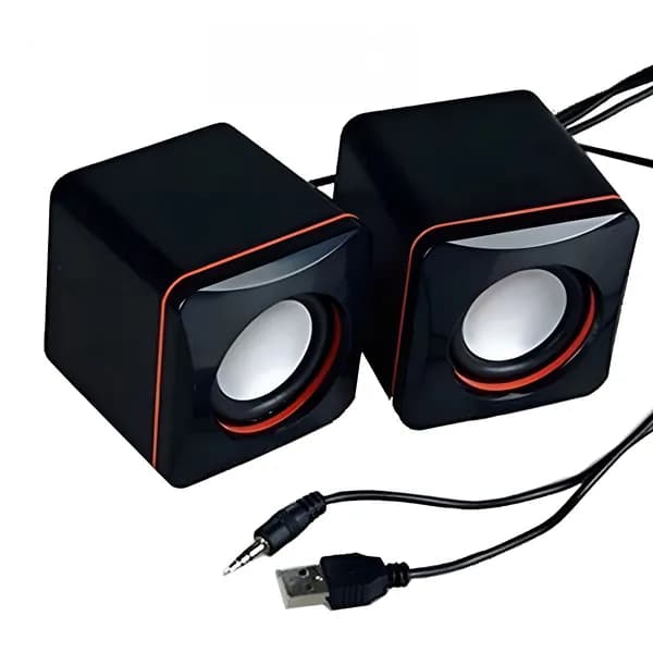 BESTSKY Компьютерные колонки для ПК, USB-питание, мини-динамики для рабочего стола, стерео система для игр и музыки.